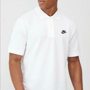NWT Nike CN8764-100 Golf Polo Shirt White Short Sleeve Buttons Collared Size 3XL